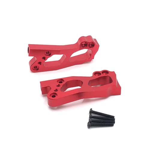 RWEQUTES for Wltoys12423 12427 12428 12429 RC Auto Fernbedienung Auto Unterstützung Links/Rechts hintensuspension Rahmen Metall Upgrade Teile Zubehör(Rood) von RWEQUTES