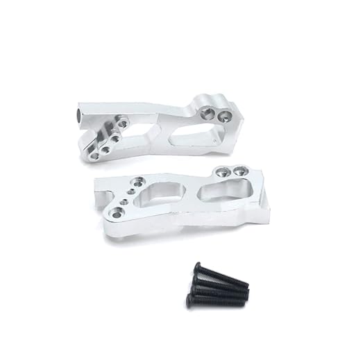 RWEQUTES for Wltoys12423 12427 12428 12429 RC Auto Fernbedienung Auto Unterstützung Links/Rechts hintensuspension Rahmen Metall Upgrade Teile Zubehör(Silver) von RWEQUTES