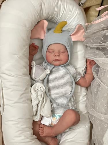 RXDOLL Realistische Reborn Babypuppen, 50,8 cm, für Kinder, Neugeborene, echte Babypuppen, aus weichem Stoff mit Körpergewicht zum Schlafen Reborn Puppe Spielzeug von RXDOLL