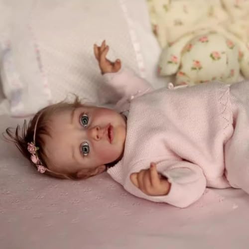 RXDOLL Real Life Reborn Baby Dolls Girl 20 Inch Realistic Newborn Doll Soft Cloth Body Lifelike Baby Dolls That Look Real Silicone Babies Bebe Doll with Feeding Toys RXDOLL Real Life Reborn Baby Dolls Girl 20 Inch Realistic Newborn Doll Soft Cloth Body Lifelike Baby Dolls That Look Real Silicone Babies Bebe Doll with Feeding Toys von RXDOLL