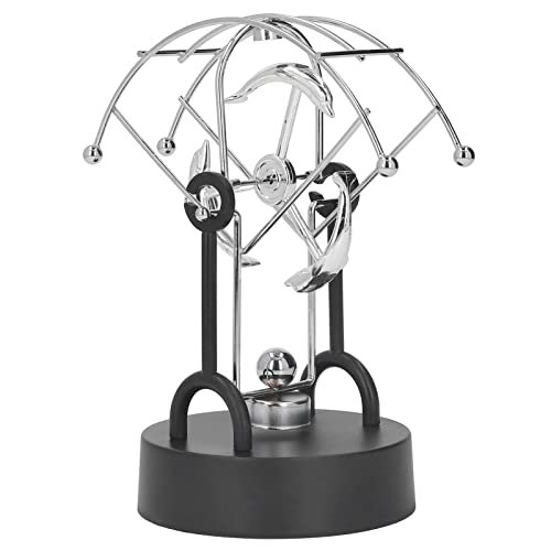 RXMORI Perpetual Motion, Schreibtisch-Ornamente-Zubehör, Delphin Perpetual Motion, Elektrisch, Magnetisch, Metall, Perpetual Swing für Home-Office-Schreibtischdekoration von RXMORI