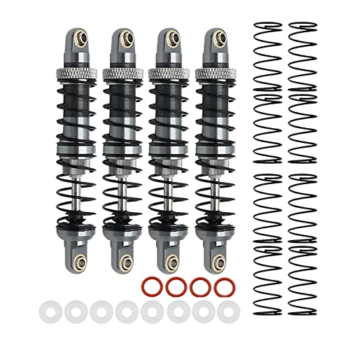 RXZIXYL Metall 70mm 80mm 90mm 100mm 110mm 120mm Stoßdämpfer Öldämpfer für 1/10 RC Crawler Auto Axial SCX10 AXI03007 RBX10 D90 TRX4 (Black 70mm) von RXZIXYL