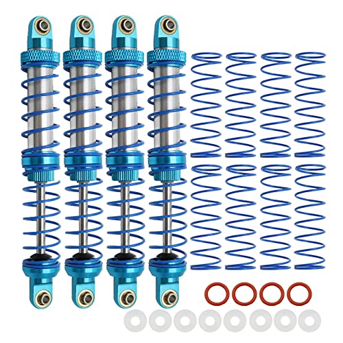 RXZIXYL Metall 70mm 80mm 90mm 100mm 110mm 120mm Stoßdämpfer Öldämpfer für 1/10 RC Crawler Auto Axial SCX10 AXI03007 RBX10 D90 TRX4 (Blue 100mm) von RXZIXYL