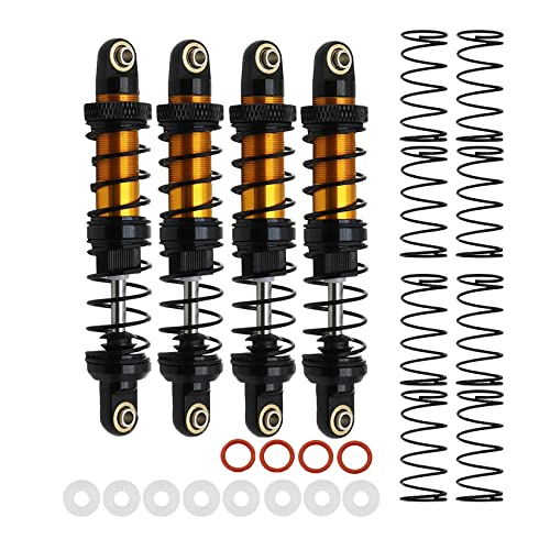 RXZIXYL Metall 70mm 80mm 90mm 100mm 110mm 120mm Stoßdämpfer Öldämpfer für 1/10 RC Crawler Auto Axial SCX10 AXI03007 RBX10 D90 TRX4 (Orange 70mm) von RXZIXYL