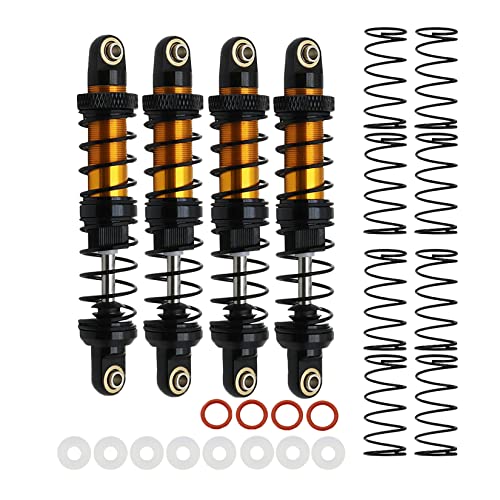 RXZIXYL Metall 70mm 80mm 90mm 100mm 110mm 120mm Stoßdämpfer Öldämpfer für 1/10 RC Crawler Auto Axial SCX10 AXI03007 RBX10 D90 TRX4 (Orange 80mm) von RXZIXYL