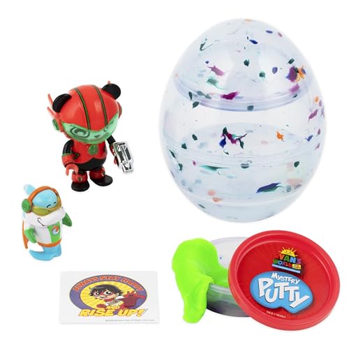 RYAN'S WORLD Mini Mystery Egg, inklusive 4 Überraschungsspielzeugen im Inneren, offizielles Spielzeug für Jungen & Mädchen ab 3 Jahren, Mystery Toys von RYAN'S WORLD