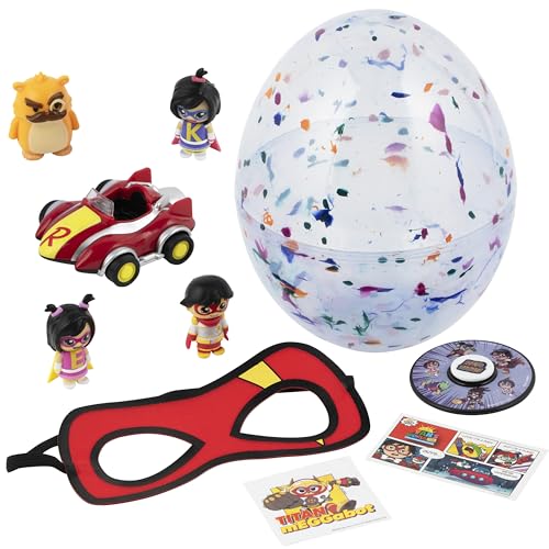 RYAN'S WORLD The Movie Mega Microverse Egg, Discover 8 Exciting Mystery Toys Inside, Official Toys for Boys & Girls 3+, Exclusive Blind Box Figures, 8Pcs von RYAN'S WORLD