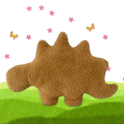 RYAN Dino Nugget Kissen Dino Chicken Nugget Plüschtier Dinosaurier Stofftier Plüschtiere Puppe Kissen Dino Chicken Nuggets Kissen Kuscheltier Plüschtiere für Kind (Stegosaurus) von RYAN