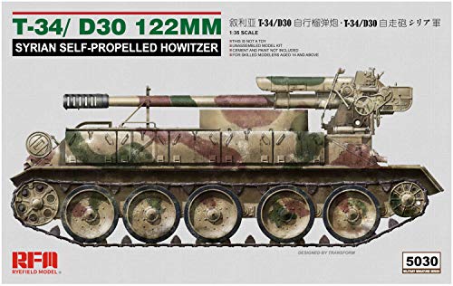 RYE FIELD MODEL 5030 T-34/D30 122mm Syrian Self-Propelled Howitzer-1:35 von RYE FIELD MODEL