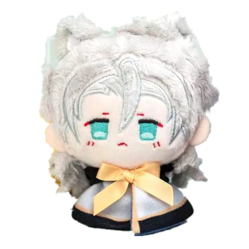 RYMMKOP Genshin Impact Figur, Plüsch-Schlüsselanhänger, Merch, Cosplay, Plüsch-Anhänger, Puppe, Plüschkissen für Halloween-Dekorationen, 11,9 cm (Albedo) von RYMMKOP