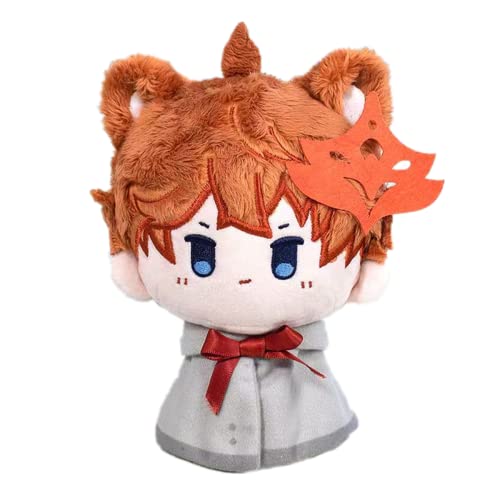 RYMMKOP Genshin Impact Figur, Plüsch-Schlüsselanhänger, Merch, Cosplay, Plüsch-Anhänger, Puppe, Plüschkissen für Halloween-Dekorationen, 11,9 cm (Tartaglia) von RYMMKOP