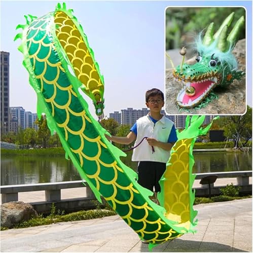 Jonglierdrachen-Streamer, fließender Seiden-Schleuderdrachen-Streamer, kleiner Drache for Anfänger, Outdoor-Fitness-Drachen-Design, drehendes, schüttelndes, echt aussehendes Drachen-Schleuderband mit von RYRYR