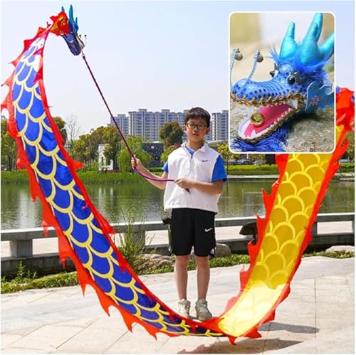 Jonglierdrachen-Streamer, fließender Seiden-Schleuderdrachen-Streamer, kleiner Drache for Anfänger, Outdoor-Fitness-Drachen-Design, drehendes, schüttelndes, echt aussehendes Drachen-Schleuderband mit von RYRYR