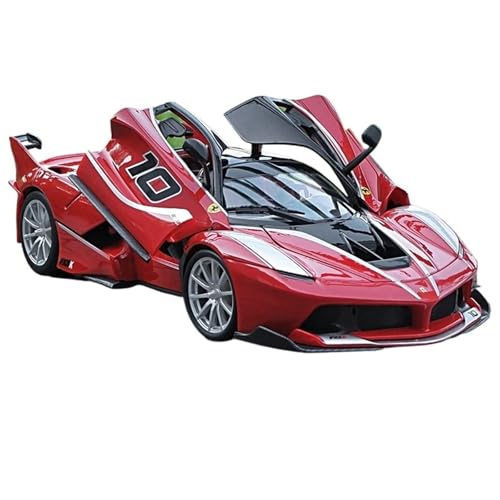 For 1/18 FXXK Sportwagen Simulation Legierung Lenker Sound Und Licht Tür Öffnung Funktion Spielzeug Auto Modell Sammlung Ornamente(Rot) von RYUEXING