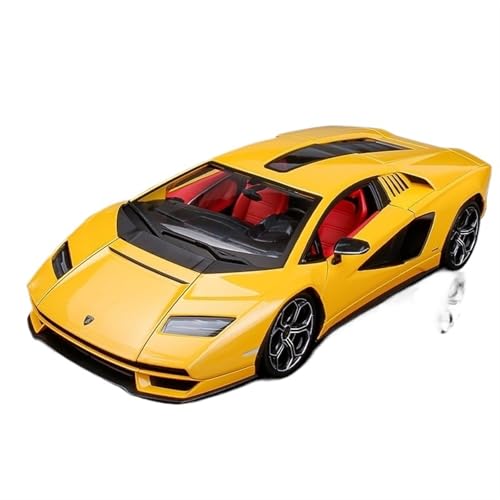 For 1/18 LPI800 Simulation Legierung Lenker Sound Und Licht Tür Öffnung Funktion Spielzeug Auto Modell Sammlung Ornamente(Yellow) von RYUEXING