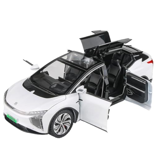 For 1/22 HiPhiX Auto Modell Legierung Große Neue Energie Auto Spielzeug Simulation Metall Sammlung Ornamente(White) von RYUEXING