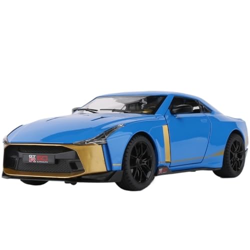 For 1/24 50 Wochen Ares GTR Legierung Auto Modell Metall Auto Modell Lenker Stoßdämpfer Simulation Spielzeug Sammlung Ornamente(Blue) von RYUEXING