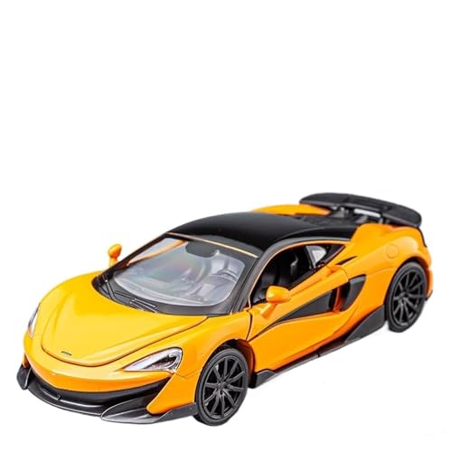 For 1/24 600LT Simulation Legierung Spielzeug Auto Sammlung Modell Auto Ornamente Sound Und Licht Funktion Zurückziehen(Yellow) von RYUEXING