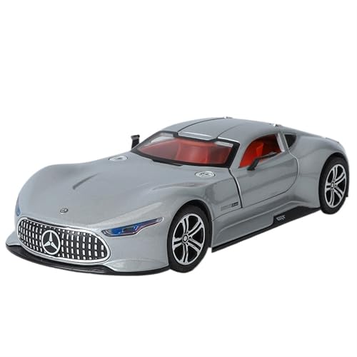 For 1/24 AMG VISION GT Simulation Sportwagen Simulation Legierung Kann Den Klang Und Licht Tür Öffnung Funktion Spielzeug Auto Modell Sammlung Ornamente(Gray) von RYUEXING