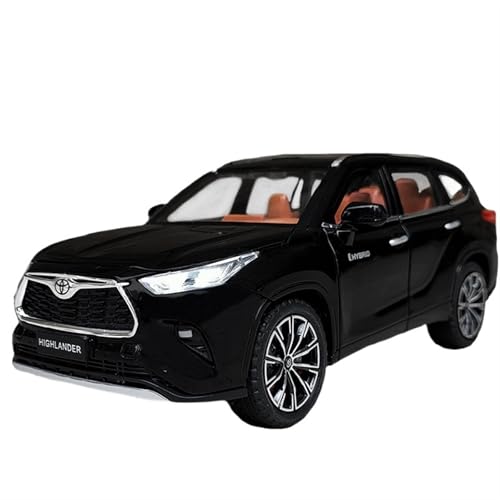 For 1/24 Hananda Suv Simulation Legierung Offene Tür Sound Und Licht Lenker Junge Spielzeug Auto Sammlung Ornamente(Black) von RYUEXING