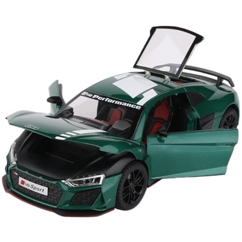 For 1/24 R8 Alloy Automodel Große Sportwagen Spielzeug Auto Simulation Automodel Metall Sammlung Ornamente(Grün) von RYUEXING