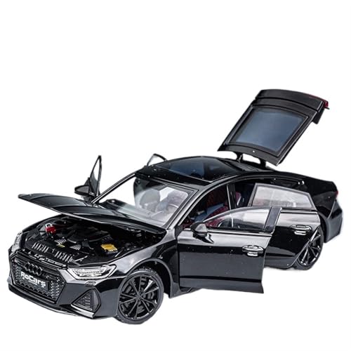 For 1/24 RS7 Performance Coupe Legierung Modell Auto Spielzeug Auto Ornamente Simulation Auto Modell(Schwarz) von RYUEXING