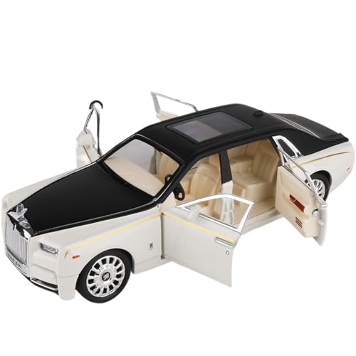 For 1/24 Starry Sky Top Big Phantom Legierung Auto Modell Spielzeug Auto Simulation Auto Modell Ornamente(White) von RYUEXING