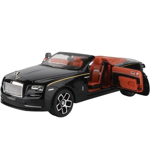 For 1/24 Yaoying Alloy Automodel Große Spielzeug Cabrios Sportwagen Automodel(Black) von RYUEXING