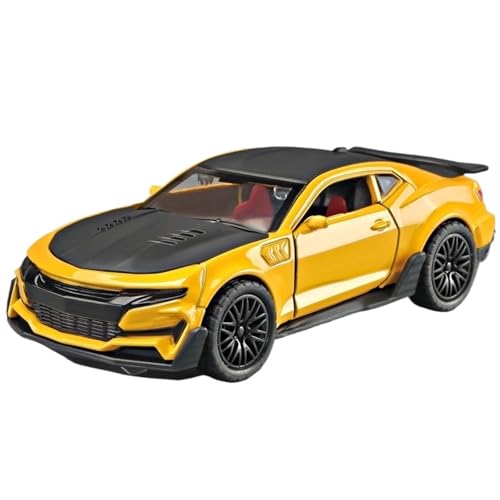 For 1/32 Camaro Sportwagen Simulation Legierung Lenker Sound Und Licht Tür Öffnung Funktion Spielzeug Auto Modell Ornamente Sammlung von RYUEXING