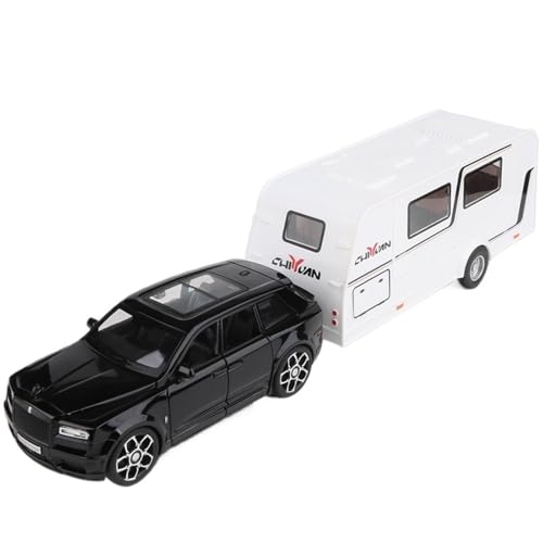 For 1/32 Cullinan Alloy Car Model Trailer RV Simulation Auto Modell Spielzeugauto(Black) von RYUEXING