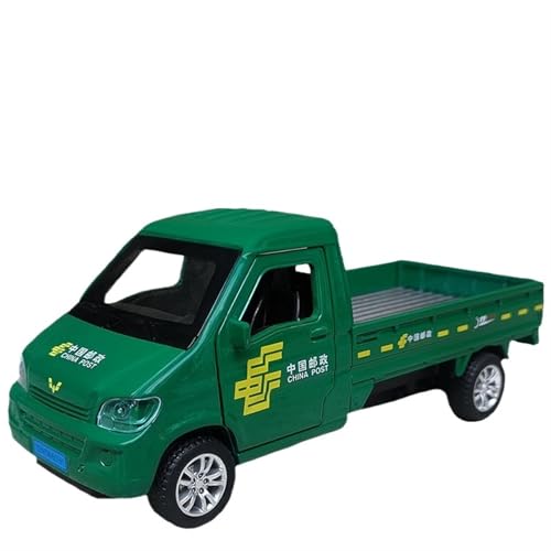 For 1/32 Kinder-Post-Express-LKW Kleiner LKW Zink-Aluminium-Transport-Pick-up-LKW-Simulation Wuling-Autosimulation Legierung Türöffnungsgeräusch Und Licht Lenkung Junge Spielzeugauto-Sammlung Ornament von RYUEXING