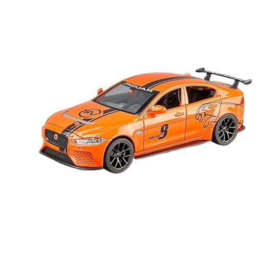 For 1/32 XE Auto Sportwagen Simulation Legierung Lenker Sound Und Licht Tür Öffnung Funktion Spielzeug Auto Modell Ornamente Sammlung(Orange) von RYUEXING