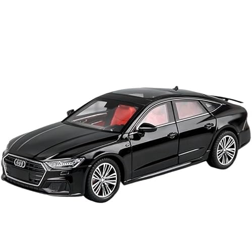 For 1:24 A7 Auto Nachahmung Echte Legierung Auto Auto Modell Sammlung Ornamente Spielzeug Auto Geburtstag Geschenk(Black) von RYUEXING