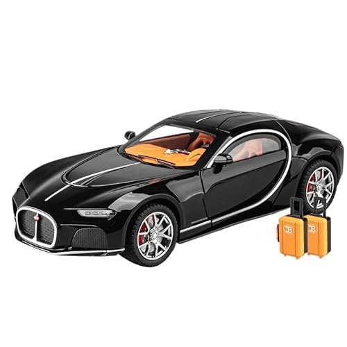 For 1:24 Atlantic Car Imitation Echte Legierung Auto Sportwagen Auto Modell Spielzeug Ornamente(Black) von RYUEXING