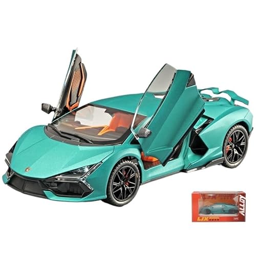 For 1:24 Countach LPI800-4 Simulation Legierung Spielzeug Auto Sportwagen Modell(Blue) von RYUEXING