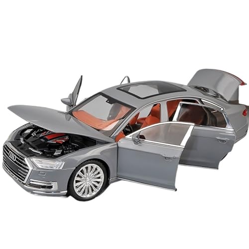 For 1:24 Große A8 Auto Modell Simulation Legierung Auto Modell Sammlung Spielzeug Auto Ornamente Geschenk(Chrome) von RYUEXING