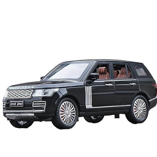 For 1:24 Range Rover Alloy Car Imitation Echte Auto Modell Ornamente Off-road Fahrzeug Spielzeug Sammlung Geschenk(Black) von RYUEXING