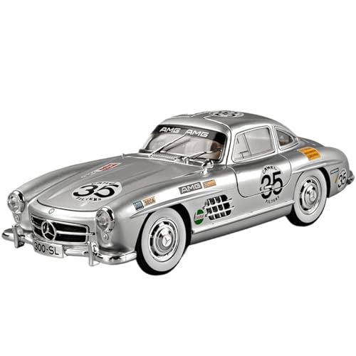 For 300SL Auto Modell Retro Klassische Auto Legierung Simulation Sammlung Ornamente Auto Modell Spielzeug Auto(Silber) von RYUEXING