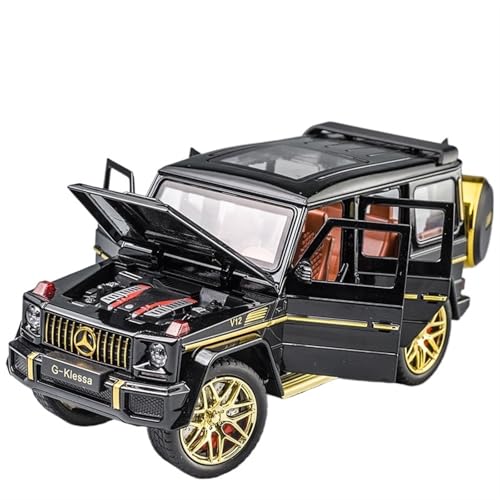 For De Big G Alloy Model Auto 1:24 Big G63 Off-road Boy Gift Alloy Spielzeug Auto Simulation Auto Modell(Schwarz) von RYUEXING