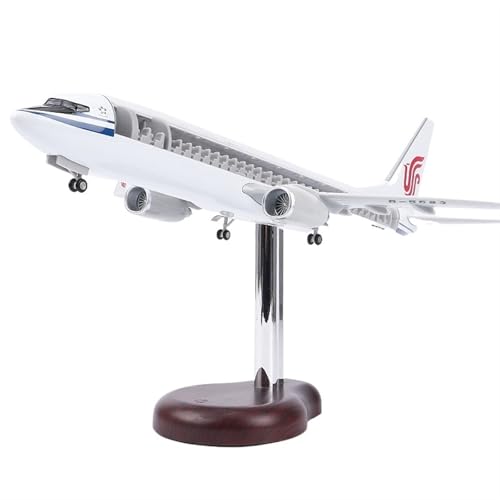 RYUEXING for 47-cm-Perspektive-Flugzeugmodellsimulation China Eastern Airlines Visual Cabin Airbus A320 Wheeled Light Collection Ornaments von RYUEXING