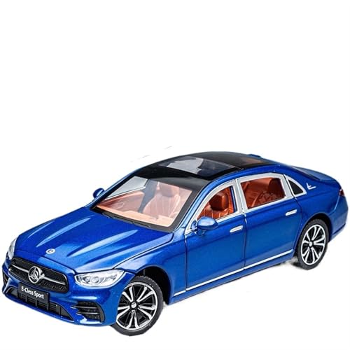 RYUEXING For 1/24 GLE E300L Extended E-Klasse Simulation Legierung Spielzeug Auto Sammlung Modell Auto Ornamente Sound Und Licht Rückziehfunktion (Blau) von RYUEXING