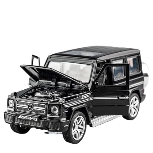 RYUEXING For 1/32 AMG G65 Simulation Liga Spielzeug Auto Sammlung Modell Auto Ornamente Sound Und Licht Funktion Zurückziehen (Schwarz) von RYUEXING