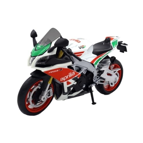 RYUEXING Für 1/12 Apulien RSV4RR Simulation Legierung Motorrad Modell Lenkung Multifunktionales Kinderspielzeug Sammlung Ornamente (Rot) von RYUEXING