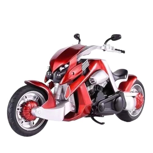 RYUEXING Für 1/12 Tyrannosaurus Rex Simulation Legierung Lenkung Stoßdämpfendes Motorradmodell Kinderspielzeug Handysammlung Ornamente (rot) von RYUEXING