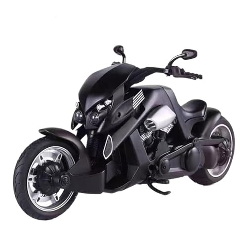 RYUEXING Für 1/12 Tyrannosaurus Rex Simulation Legierung Lenkung Stoßdämpfendes Motorradmodell Kinderspielzeug Handysammlung Ornamente (schwarz) von RYUEXING