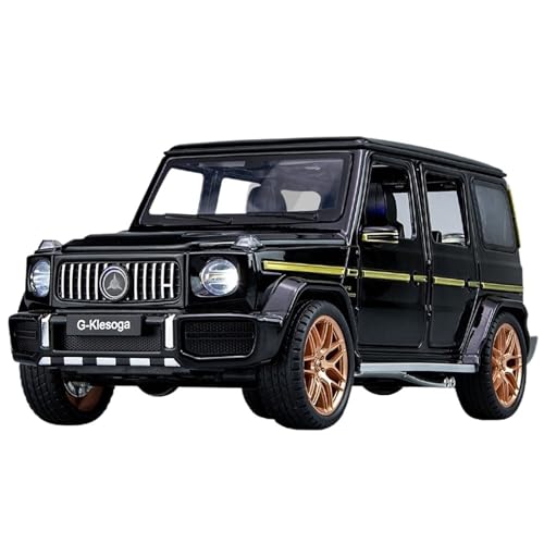 RYUEXING Für 1/18 G63 Offroad-Simulations-Auto-Modell mit Ton und Licht, multifunktional, interaktives Kinderspielzeug, Sammlung, Ornamente (schwarz) von RYUEXING