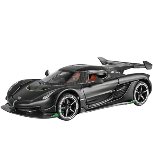 RYUEXING for 1/24 Jesko Sport Auto Simulation Legierung Auto Modell Sammlung Ornamente(Black) von RYUEXING