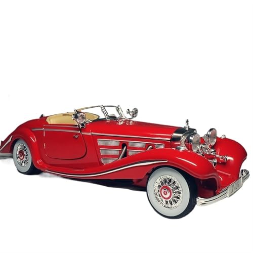 RYUEXING Für 1:18 Klassisches Automodell 500k Retro Legierung Simulation Modell Auto Ornamente Sammlung Für Erwachsene (Rot) von RYUEXING