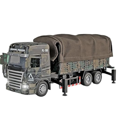 RYUEXING Kindertruppen-Spielzeug-LKW, Militärtransport-Simulation Legierung Lenkung Geräusch- Und Licht-Stoßdämpfungsfunktion Spielzeugauto-Modell Geschenk-Ornament-Sammlung von RYUEXING