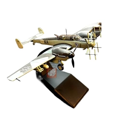 RYUEXING for 1/100 Legierung Flugzeug Modell WWII Berühmte Deutsche BF110 Zerstörer Kämpfer Metall Modell Fertige Sammlung Ornament von RYUEXING